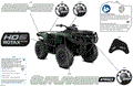 BODY - FEATURE DECALS - 2025 CAN AM OUTLANDER PRO HD5 4X4 - COMPASS GREEN