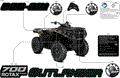 BODY - FEATURE DECALS - 2026 CAN AM OUTLANDER 700 4X4 DPS - DARK WILDLAND CAMO