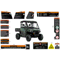 BODY - WARNING DECALS - 2026 CAN AM DEFENDER HD9 DPS CAB - COMPASS GREEN - 62" WIDTH