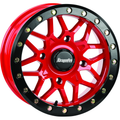 Typhon Wheel (15X7 4/137 5+2 +10) (Machined Red) by DragonFire Racing