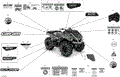 DECALS - X MR (32T20330A) - 2020 CAN AM OUTLANDER 570 EFI X MR