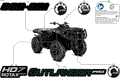 BODY - FEATURE DECALS - 2026 CAN AM OUTLANDER PRO HD7 4X4 HUNT - CALI - DARK WILDLAND CAMO