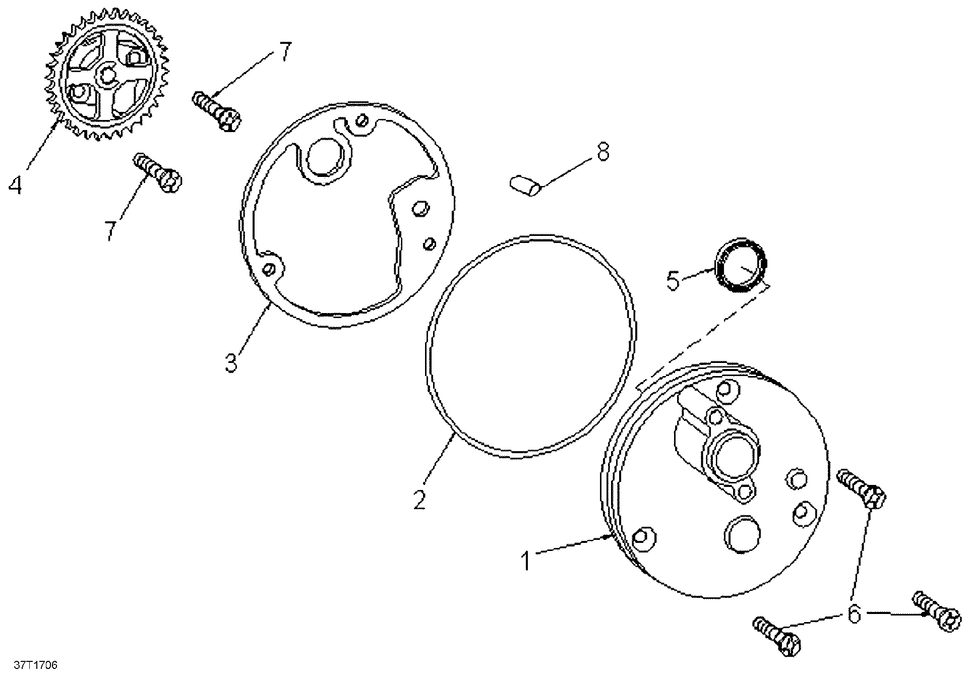 An Image of a Genuine Can-Am Parts Schematic Diagram showing the schematic - OIL PUMP
