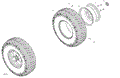 DRIVE - FRONT WHEELS - 2024 CAN AM MAVERICK SPORT 1000R X RC - HYBRID WHITE PEARL - 64" WIDTH