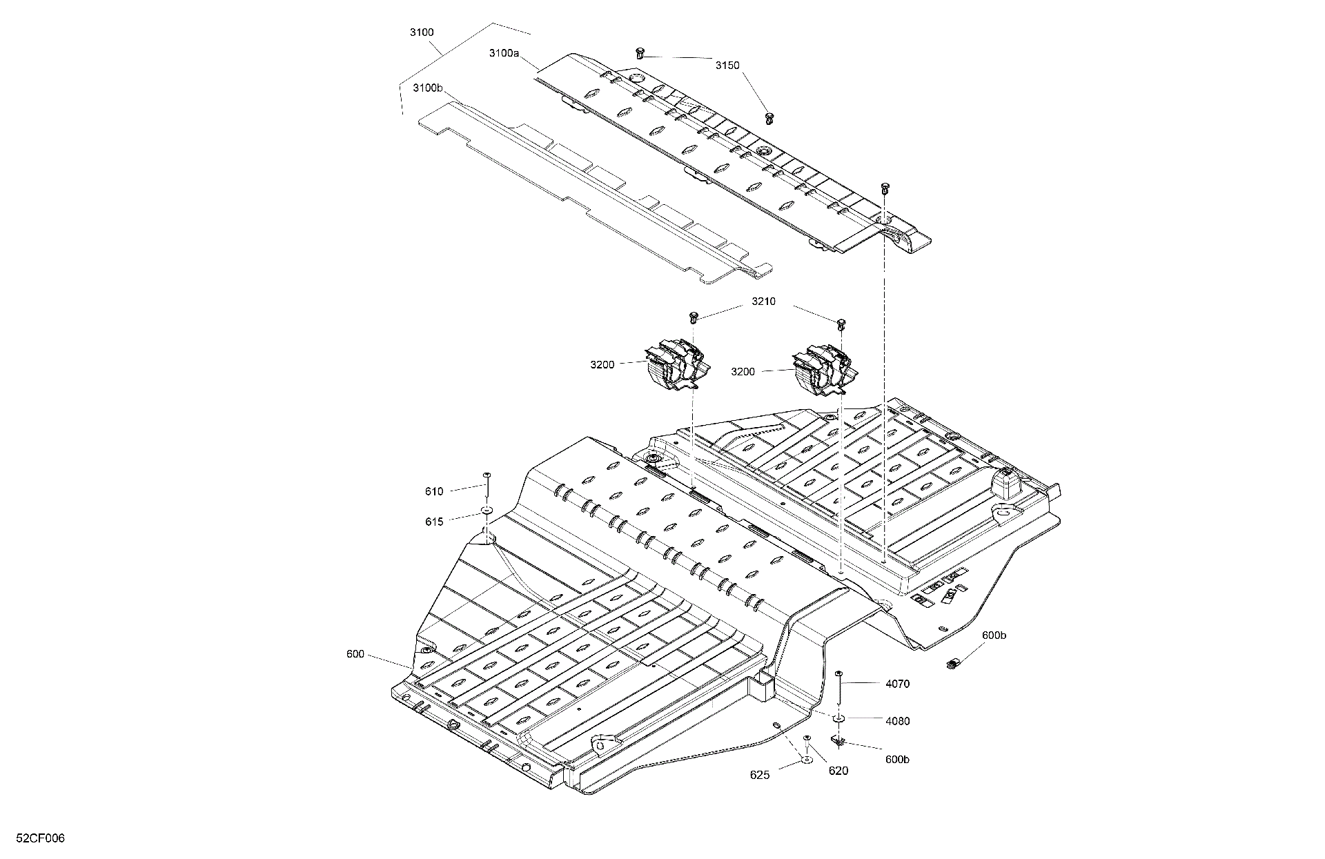 An Image of a Genuine Can-Am Parts Schematic Diagram showing the schematic - CAB INTERIOR - FLOOR