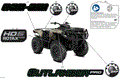 BODY - FEATURE DECALS - 2025 CAN AM OUTLANDER PRO HD5 4X4 - DESERT TAN - (2)