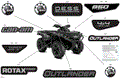 BODY - FEATURE DECALS - 2024 CAN AM OUTLANDER 850 EFI 4X4 XT - FIERY RED METALLIC - (2)