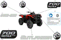 BODY - FEATURE DECALS - 2024 CAN AM OUTLANDER 700 4X4 DPS - WILDLAND CAMO - (2)