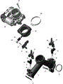 ROTAX - AIR INTAKE MANIFOLD AND THROTTLE BODY - 2023 CAN AM OUTLANDER 1000R EFI X MR