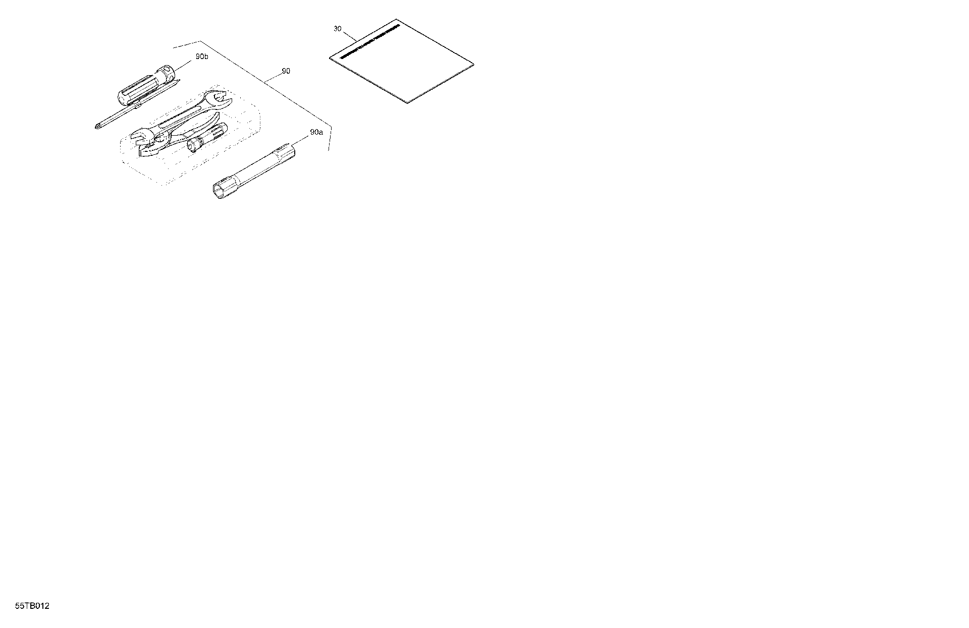 An Image of a Genuine Can-Am Parts Schematic Diagram showing the schematic - BODY - FRONT STORAGE TRAY
