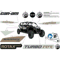 BODY - DECALS - 2024 CAN AM MAVERICK MAX TURBO RR DS 64 INCH - CATALYST GRAY - 64" WIDTH CALI