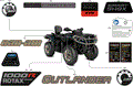 BODY - FEATURE DECALS - 2026 CAN AM OUTLANDER MAX 1000R 4X4 LTD - CALI - DUSTY NAVY SATIN