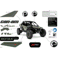 BODY - DECALS - 2026 CAN AM MAVERICK R X RC - LOFT GREEN SATIN - 77" WIDTH