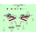 DECAL GHOST GRAY - 2022 CFMOTO ZFORCE 950 HO Sport
