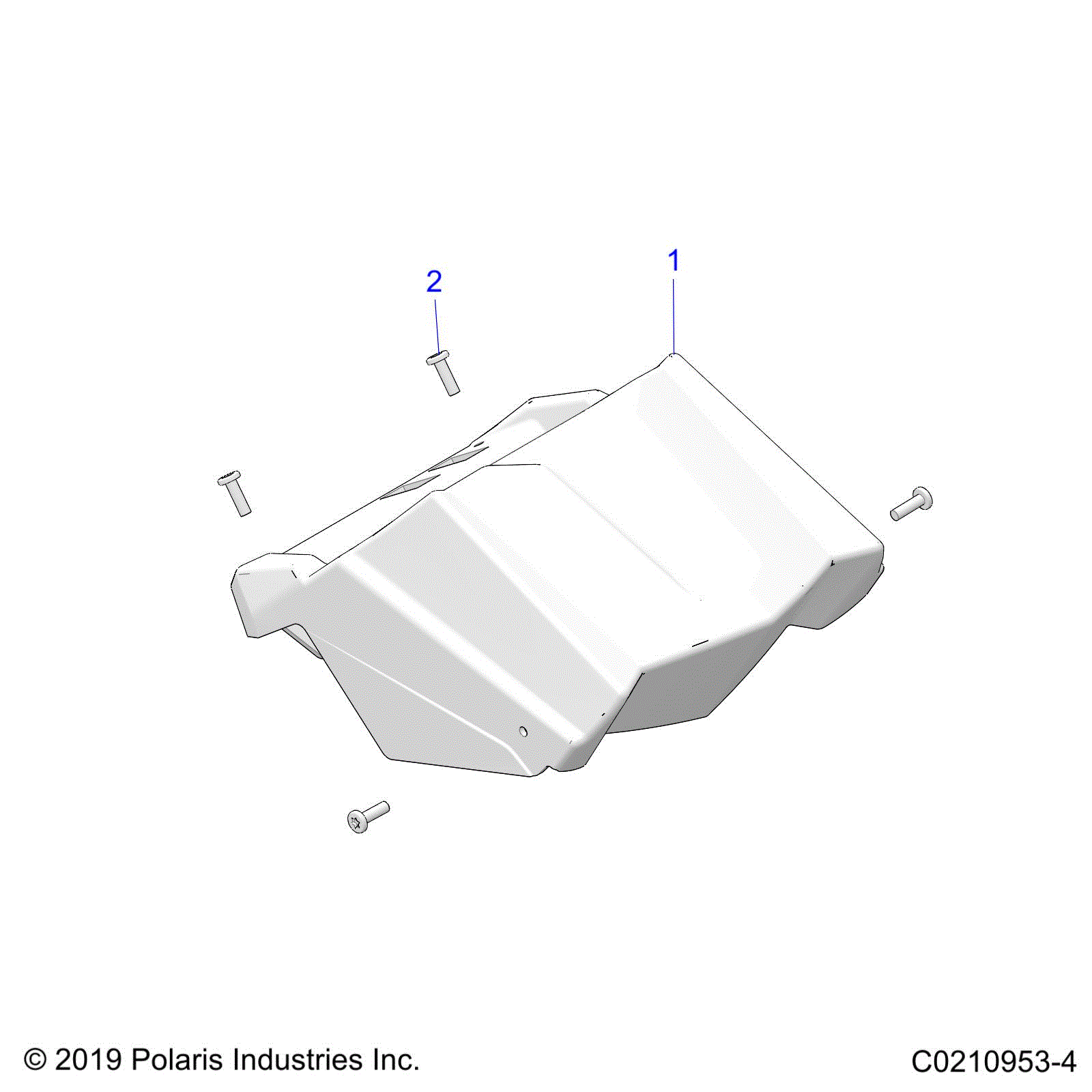 An Image of a Genuine Polaris Parts Schematic Diagram showing the schematic - BODY: GAUGE POD - 2022 POLARIS SCRAMBLER XP 1000 S 55"