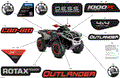 BODY - FEATURE DECALS - 2024 CAN AM OUTLANDER 1000R EFI 4X4 X XC - CHALK