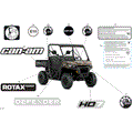 BODY - DECALS - 2025 CAN AM DEFENDER MAX HD7 DPS - WILDLAND CAMO - 62" WIDTH