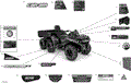 DECALS - DPS - 2020 CAN AM OUTLANDER MAX 6X6 450 EFI