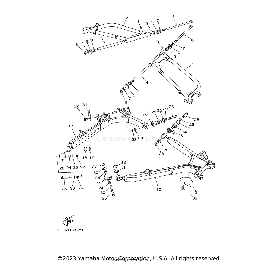 Ball Joint 1 by Yamaha 2HC-23549-00-00 Offroad_OEM Hardware
