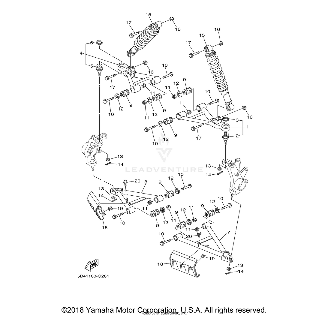 Ball Joint 1 by Yamaha 37S-23549-01-00 Offroad_OEM Hardware