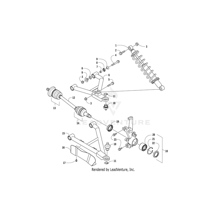Ball Joint By Arctic Cat 3307-984 Offroad_OEM Hardware