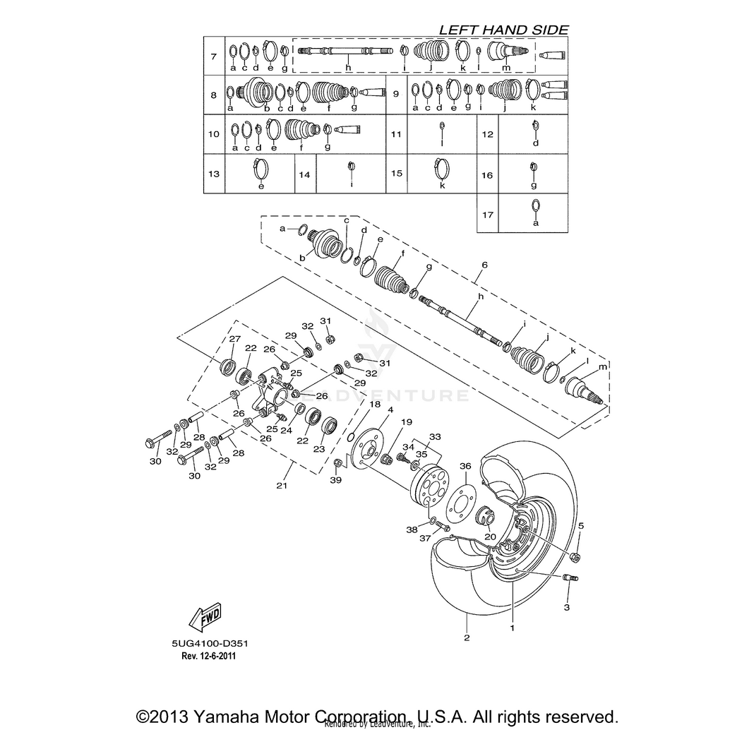 Ball Joint Set by Yamaha 5UG-F530T-11-00 Offroad_OEM Hardware