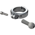 Ball Mount Aluminum Clamp 1-1/2" Handlebars Chrome by Ciro