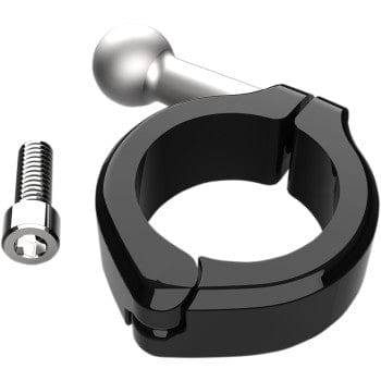 Ball Mount Aluminum Clamp 1-1/4" Handlebars Black by Ciro 50131 Device Mount Adapter