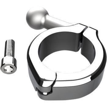 Ball Mount Aluminum Clamp 1-1/4" Handlebars Chrome by Ciro 50130 Device Mount Adapter