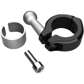 Ball Mount Aluminum Clamp 7/8" 1" Handlebars Black by Ciro 50129 Device Mount Adapter