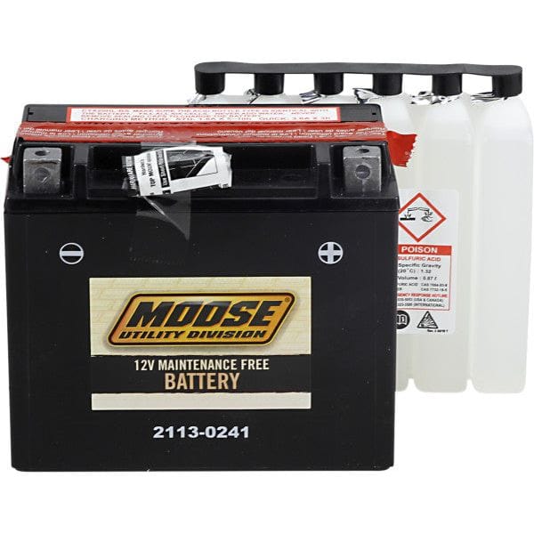 Battery Ytx20Hl-Bs by Moose Utility MTX20HL-BS Conventional Acid Battery 21130241 Parts Unlimited Drop Ship