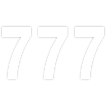 Pro Number 7 White 7" by Factory Effex