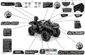 BODY - DECALS - 2022 CAN AM OUTLANDER 650 EFI DPS
