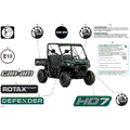 BODY - DECALS - 2024 CAN AM DEFENDER MAX HD7 DPS - TUNDRA GREEN - 62" WIDTH