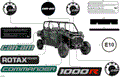 BODY - DECALS - 2026 CAN AM COMMANDER MAX 1000R EFI DPS - COMPASS GREEN - 60" WIDTH - (2)