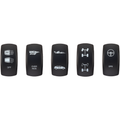 Dash Switch Rocker Faces 5/Pk X3 Replacement By XTC Power