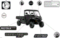 BODY - DECALS - 2025 CAN AM DEFENDER PRO HD10 XT - STEALTH BLACK - 64" WIDTH CALI