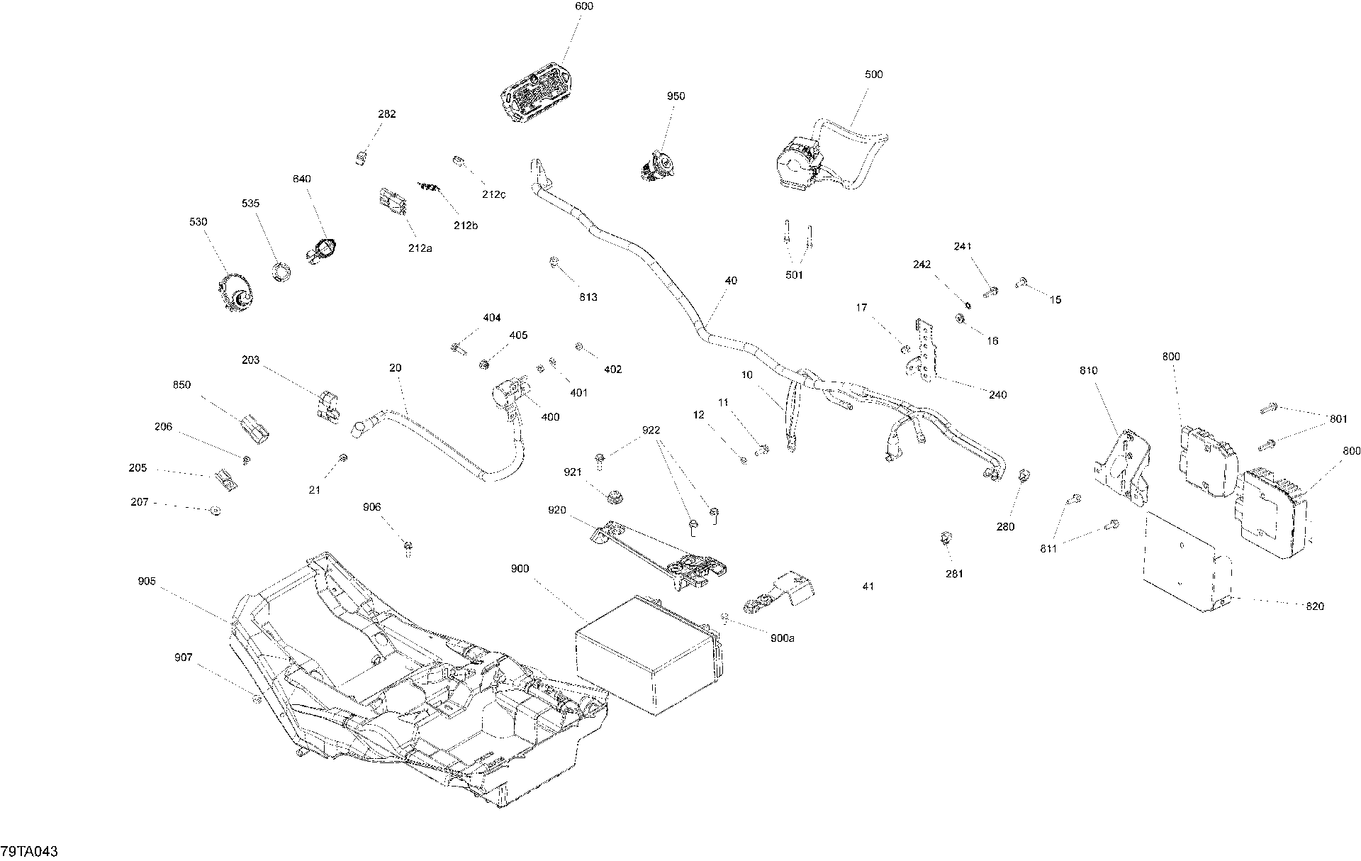 An Image of a Genuine Can-Am Parts Schematic Diagram showing the schematic - ELECTRIC - SYSTEM