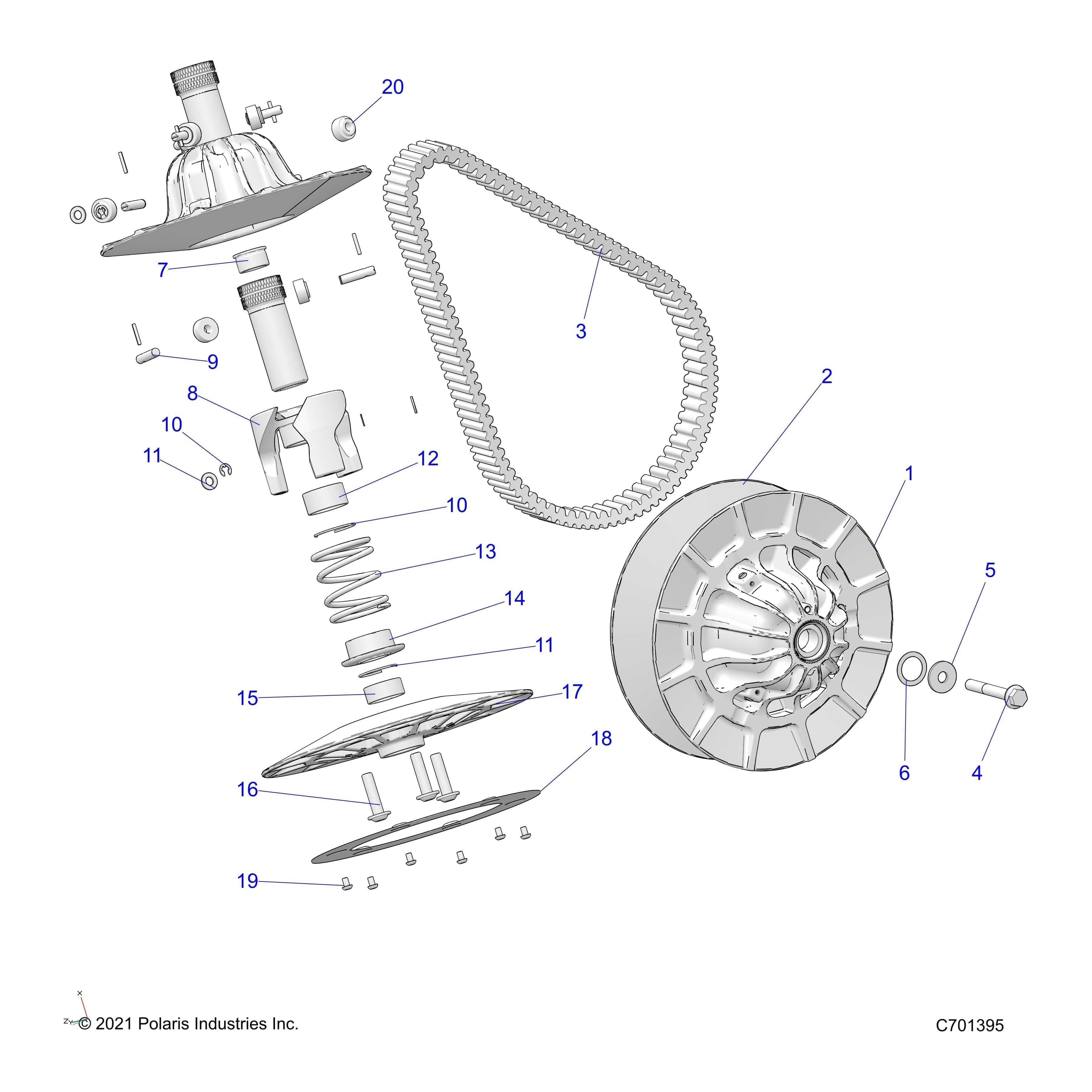 Bearing-Mu,35X20 by Polaris 3515175 OEM Hardware P3515175 Off Road Express