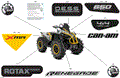 BODY - FEATURE DECALS - 2024 CAN AM RENEGADE 650 EFI X MR - CATALYST GRAY