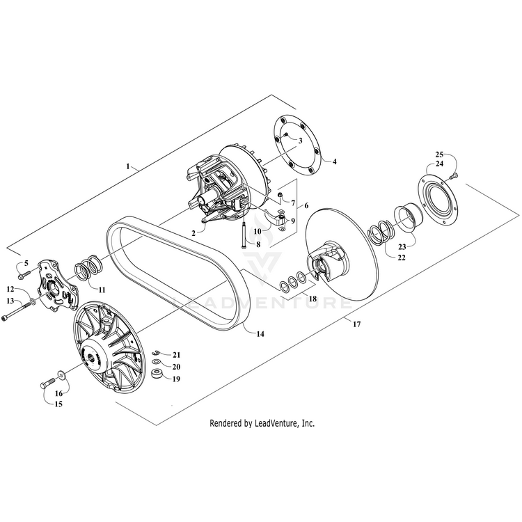Belt,Drive By Arctic Cat 0823-497 OEM Hardware 0823-497 Off Road Express