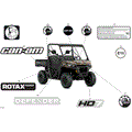 BODY - DECALS - 2025 CAN AM DEFENDER HD7 DPS - WILDLAND CAMO - 62" WIDTH CALI