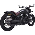 Black 3 in. PCX Twin Slash Staggered Slip-On Mufflers by Vance & Hines