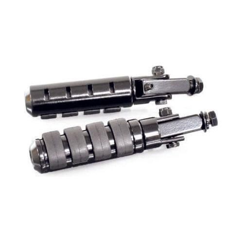 Black Motorcycle Isolation Pegs by Rivco PEGSBK Highway Bar Pegs & Mounts