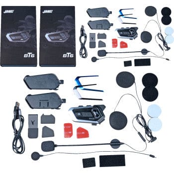 Bluetooth™ Helmet Headset Dual Pack By J&M HS-BT6-UNV-D Communication System