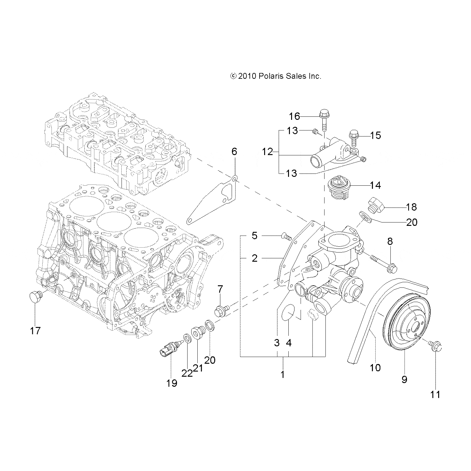 Bolt M8X30 Plated by Polaris 3070387 OEM Hardware P3070387 Off Road Express