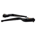 Brake & Clutch Lever Set Engraved "Gunner" Black by Witchdoctors