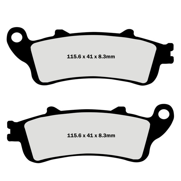 Brake Pads X-Treme Rear 08 & Up by Lyndall Brakes 7177X Brake Pads