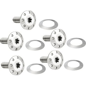 Brake Rotor Replacement Mounting Bolt Kit Chrome by Arlen Ness 300-906 Brake Hardware