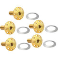 Brake Rotor Replacement Mounting Bolt Kit Gold by Arlen Ness